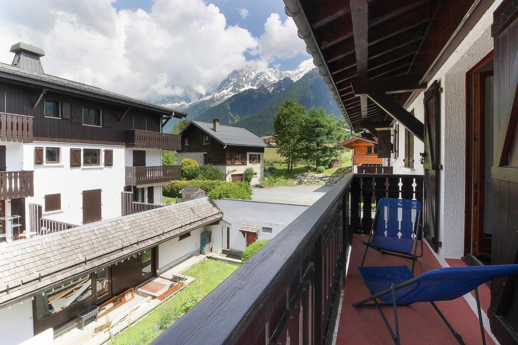 La Griaz - Chaleureux Et Cosy -Vue Sur Les Montagnes - Grand Balcon Leilighet Les Houches Eksteriør bilde